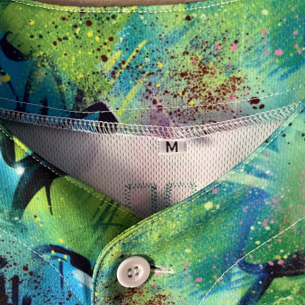 Graffiti Baseball Jersey "Michels‎ 47" Colorful Men's Size Medium - Picture 2 of 7